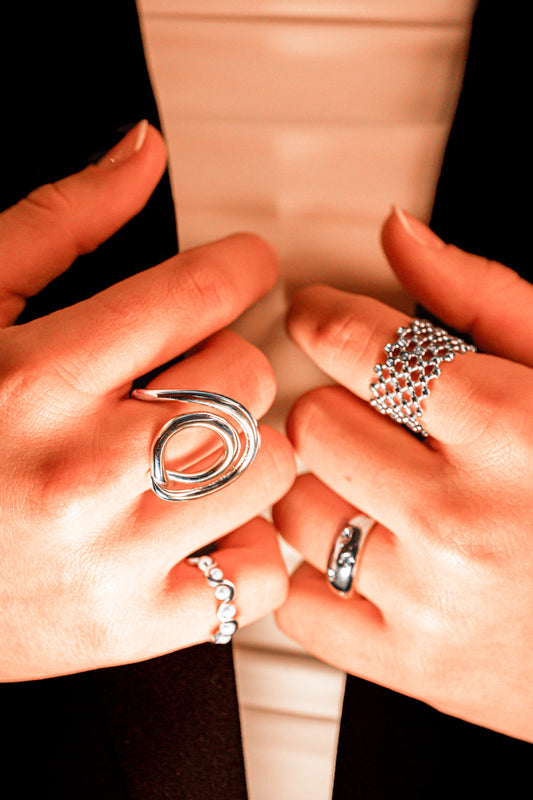 Anillo Sol de Verano – Plata & Dorado